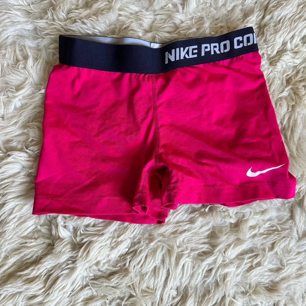 Nike Pro Combat Dri-Fit Pink Spandex Shorts